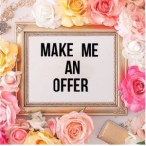 Make me an offer. Everything is negotiable.